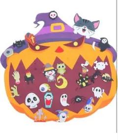 1個 ハロウィンかぼちゃ猫 ハロウィンの飾り ハロウィンフェルトの装飾品