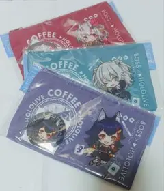 新品 ホロライブ × BOSS　ポーチと缶バッジ　３個 セット