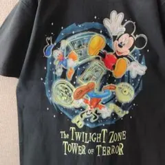 希少デザイン☆90s USA製 ディズニー タワーオブテラー 蓄光 Tシャツ S