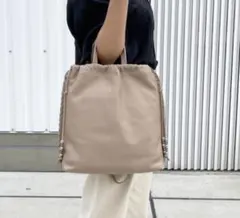 BEAURE カウレザー Point Stitch A4 巾着トートショルダー付のサムネイル