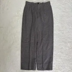 Steven Alan 千鳥格子 ワイドスラックス パンツ M ウール100%のサムネイル