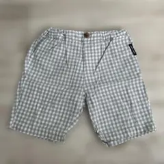 petit main グレー系チェックパンツ