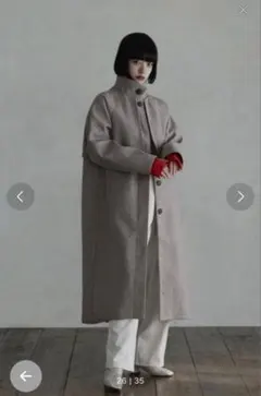 Amiur stand neck long coat - メルカリ