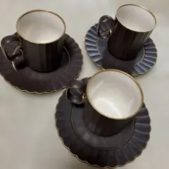 中山陶器「nakayama ナカヤマ」 希少・高級カップ&ソーサー 6客セット
