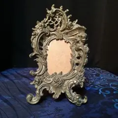 アンティーク 卓上 真鍮製 フォトフレーム 額