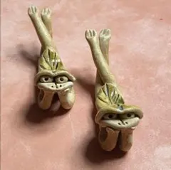 河童陶芸品 くつろぎ河童 ２匹組