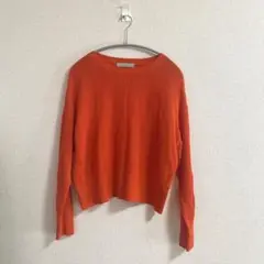 アンフィーロ UNFILO メッシュニット 長袖 M オレンジ
