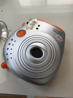 チェキ　instax mini 20 シルバー/オレンジ　カメラ