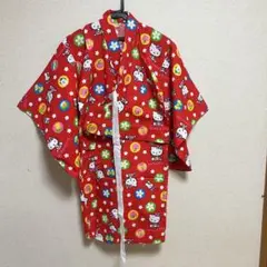 HELLO KITTY 　ハローキティ　浴衣　和装　お祭り　120　女の子