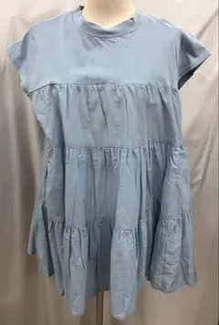 新品ライトブルー ノースリーブ チュニックのサムネイル