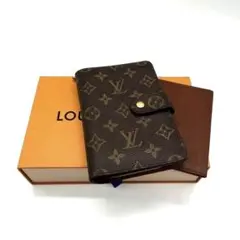 【正規品】ルイヴィトン モノグラム ポルト パピエ ジップ 二つ折り財布 茶色