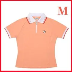 マルボン　malbon ポロシャツ　サイズＳ 橙色S マルボンゴルフ ポロシャツ Malbon Golf シャツ ハーフジップ