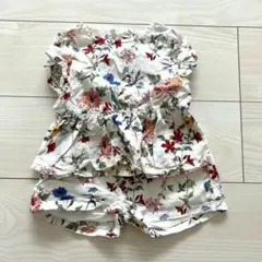 petit main プティマイン　セットアップ　花柄　80cm