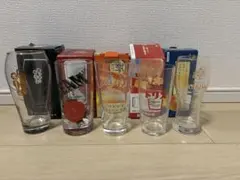 ビールグラス 5個セット ロゴ入り ガラス製