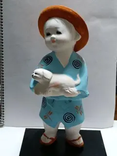 常滑焼 大西元勝作 童子土人形 畳台座付き - メルカリ