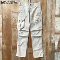 INCOTEX SLACKS ヴィンテージ加工 カーゴパンツ 28 グレージュのサムネイル