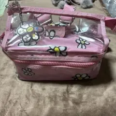 Benetton 012 ベネトン キッズ 2層リュック 新品 ピンク 花柄のサムネイル