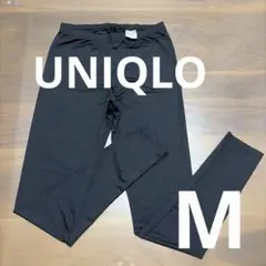 美品☆ユニクロ　エアリズム　UVカットレギンス　10分丈　ブラック　M 黒　冷感