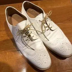 MARGARET HOWELL ホワイト レースアップシューズ　40のサムネイル