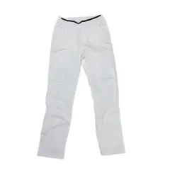 【マチュリタ】カジュアルパンツ ホワイト38 ウエストゴム　ストレッチ