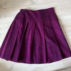 BURBERRY パープル プリーツスカート 150A