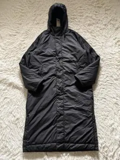 adidas ボアロングコート JG8514 WIND.RDY 防寒 黒 XL