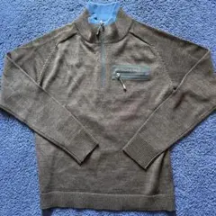 モンベル スーパーメリノウール ミッテルレギ ハーフジップセーター M
