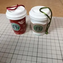 スタバ starbucks ホリデーオーナメント 2008 2個セット