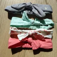 H&M リボン付きヘアバンド、その他 4個セット