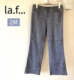 ラエフ 2M M パンツ レディース カジュアルパンツ インディゴ ネイビーのサムネイル