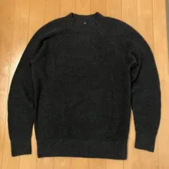 UNIQLO ウォッシャブルモックネックセーター ブラック サイズL