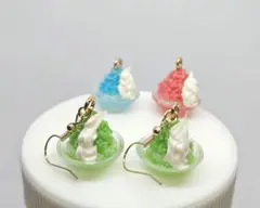 ハンドメイド かき氷 ラムネ ピアス お祭り 夏 セット レジン - メルカリ