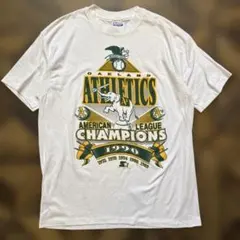 USA製 MLB オークランド アスレチックス 1990年　記念Tシャツ XLのサムネイル