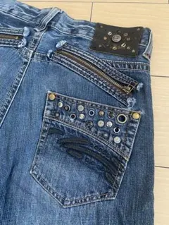 VILLANDビンテージメンズショートパンツデニムジーンズw79センチ