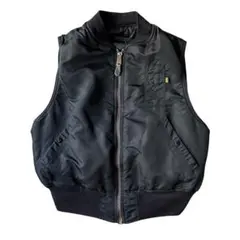 希少　90s Alpha MA-1 Vest USA製 ブラック Lサイズ