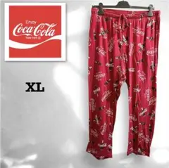 コカコーラ 総柄ロゴ イージーパンツ パジャマパンツ XLサイズ