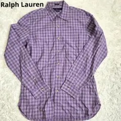 ラルフローレン　チェック柄　長袖　シャツ　M