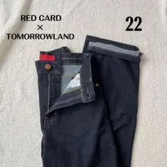 RED CARD×TOMORROWLAND別注 ワイド ストレートデニム 22