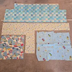 車柄コットンプリント生地セット　4種類