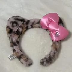 USJ ユニバ　カチューシャ　キティ　豹柄