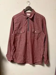 TROPHY CLOTHING ハーフジップシャツ