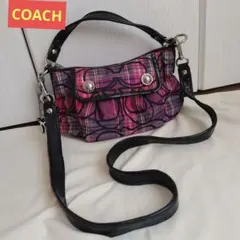 COACH カバン ショルダーバッグ チェック柄