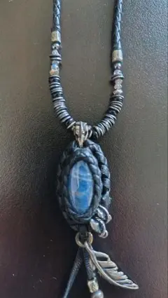 14th ADDICTIONストーン フェザー 天然石ネックレス　hyde 14th Addictionカラベラネックレス シンプルだけど存在感