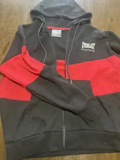 EVERLAST ジップアップパーカー ブラック レッド Lサイズのサムネイル