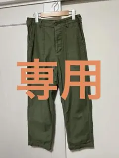 Johnbull ジョンブル オリーブグリーン ベイカーパンツ　バックサテン