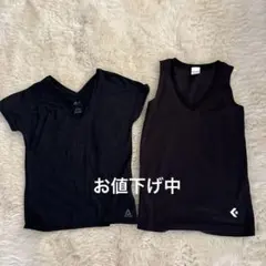 Reebok & Converse タンクトップ 競技用 ブラック