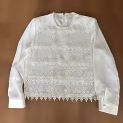 GRACE CONTINENTAL レース長袖ブラウス L