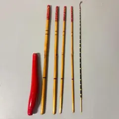 和竿 継竿 竹製 タナゴ竿1.95m3本継 - メルカリ