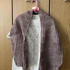 手編み　ハンドメイド　マフラー