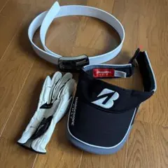 BRIDGESTONE GOLF サンバイザー グローブ ベルト 3点セットのサムネイル